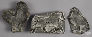 Appraisal: Three tin cookie cutters to include a horse '' h