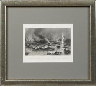 Appraisal: C Parsons Capture of New Orleans - The Fleet Passing