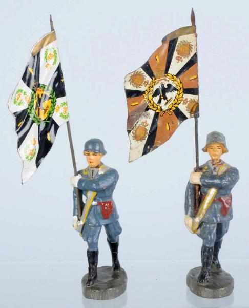 Appraisal: Elastolin Luftwaffe Flagmen Includes two figures Condition Good - Excellent