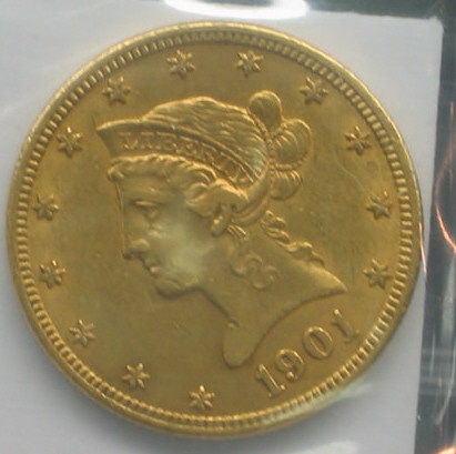 Appraisal: LIBERTY HEAD GOLD AU- The reverse pops with appeal and