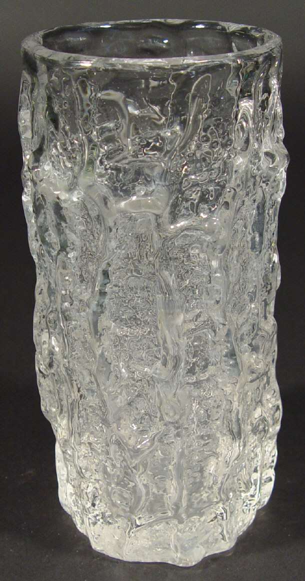 Appraisal: Large Whitefriars flint glass bark vase cm high