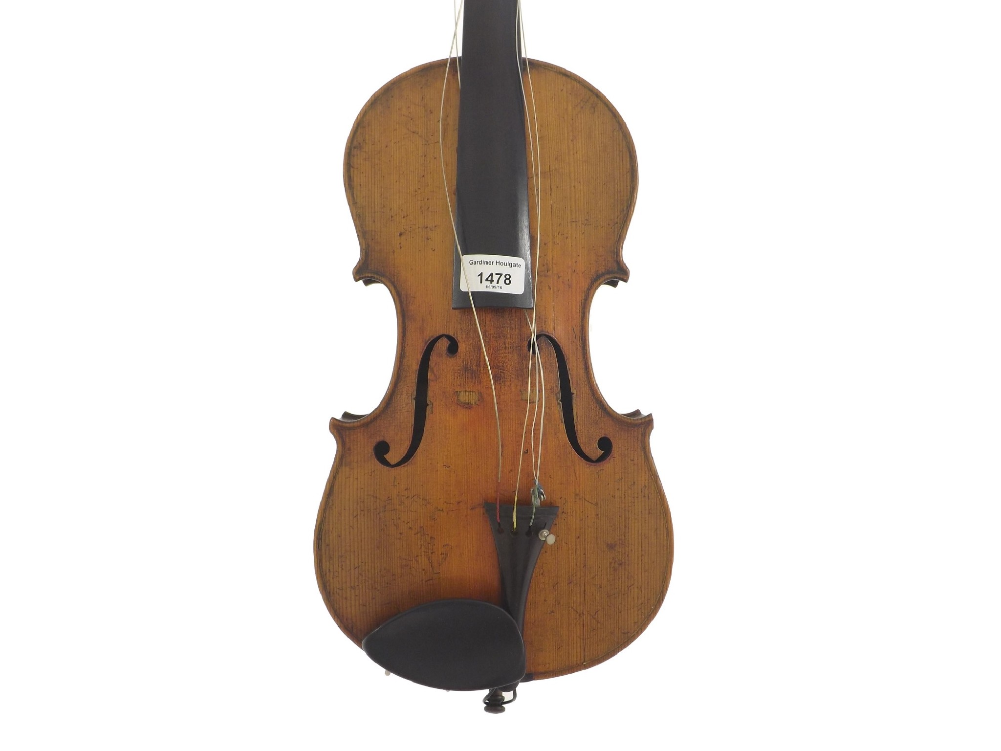 Appraisal: Late th century German viola the two piece back of