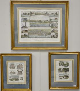 Appraisal: Three piece lot to included Kurz Allison lithograph Chicago in