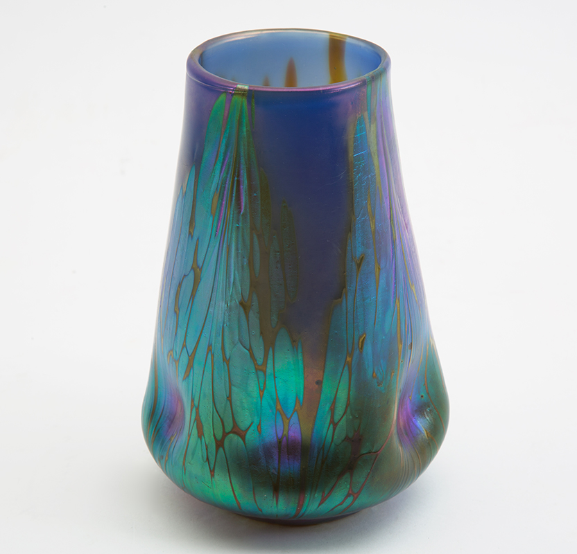 Appraisal: LOETZ MEDICI ART GLASS VASE Attributed to Loetz in the