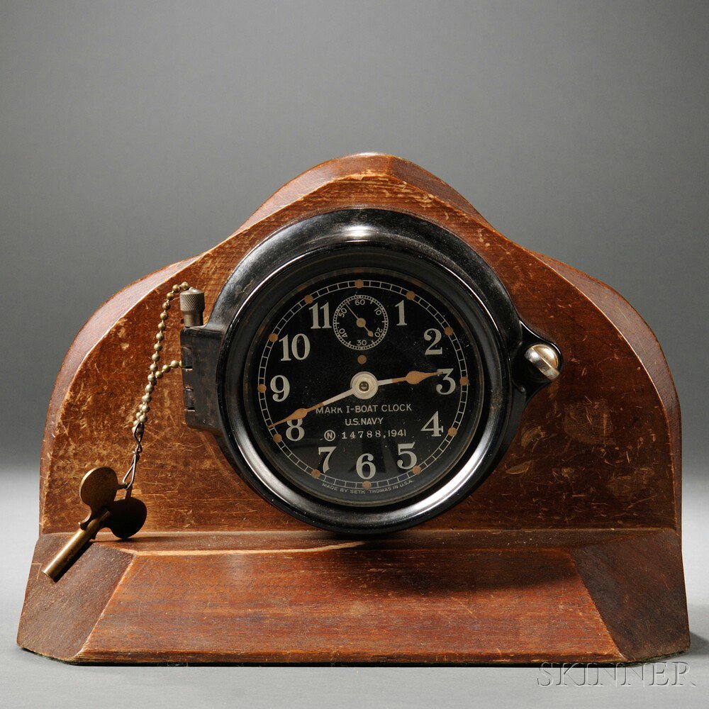 Appraisal: Seth Thomas Mark I Boat Clock Connecticut c No -in