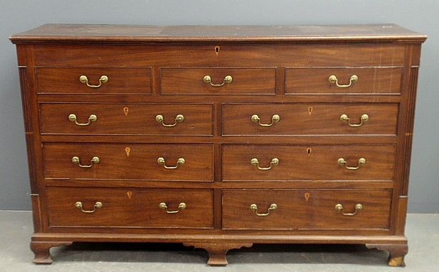 Appraisal: - English Chippendale mule chest early th c with a