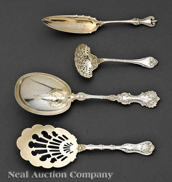 Appraisal: A Group of American Victorian Sterling Silver Serving Pieces including