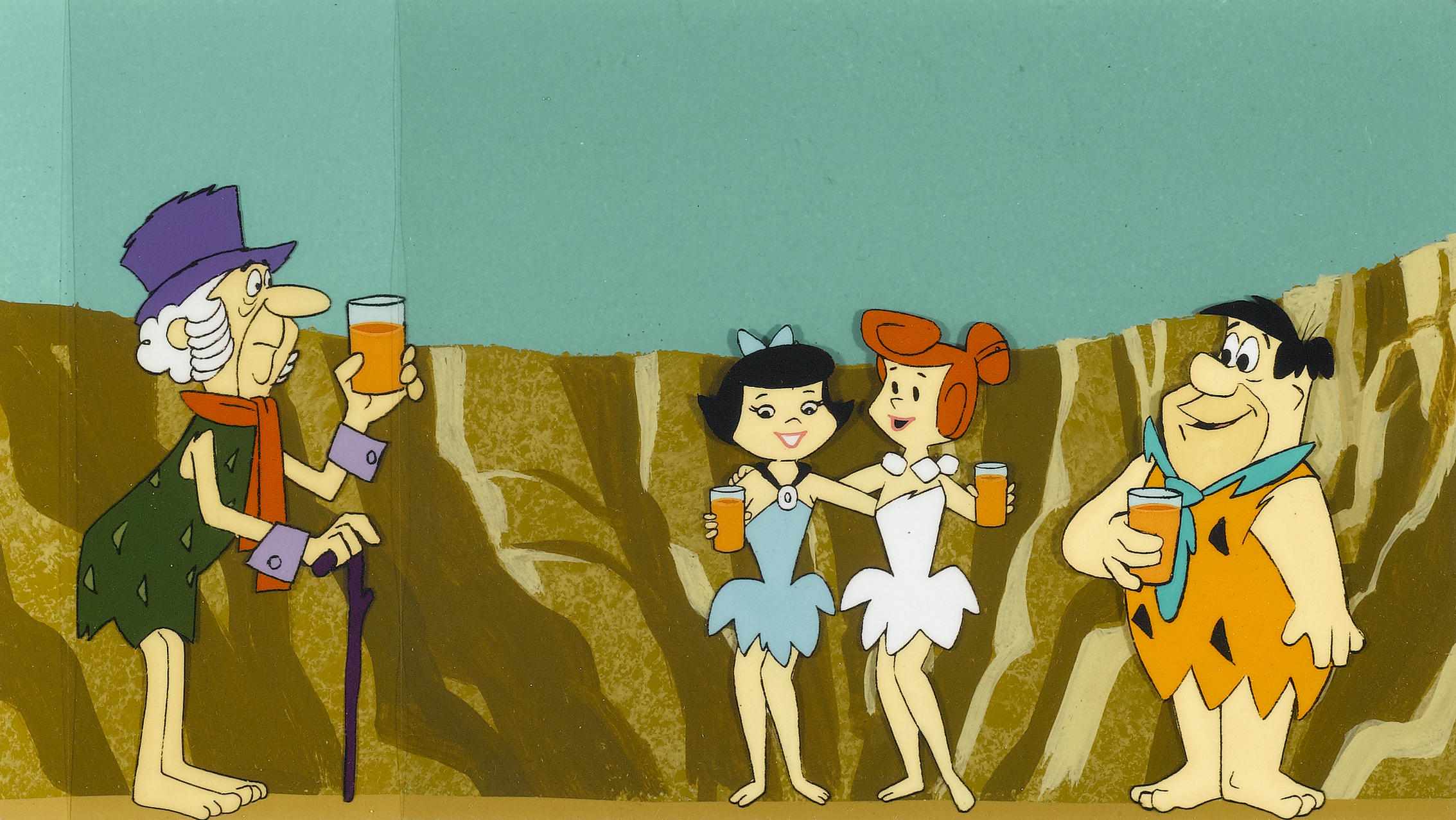 Appraisal: Animation Art A Hanna-Barbera celluloid from The Flintstones s gouache