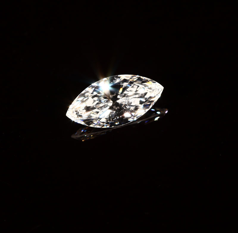 Appraisal: An unmounted cts marquise-cut diamond Graded F-G color and VVS