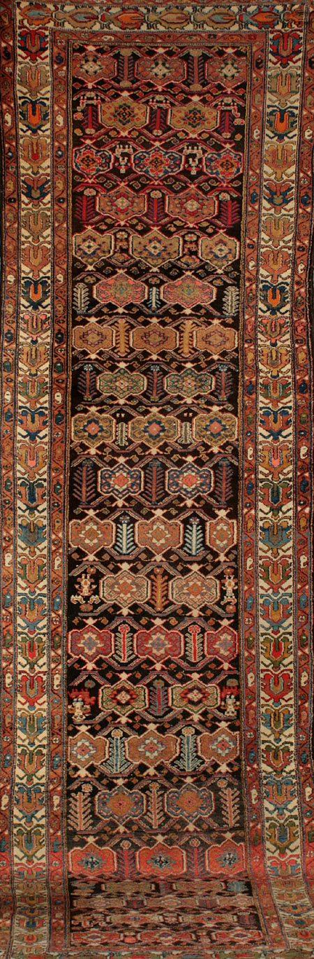 Appraisal: Malayer Rug Second Quarter th Century Black ground with all