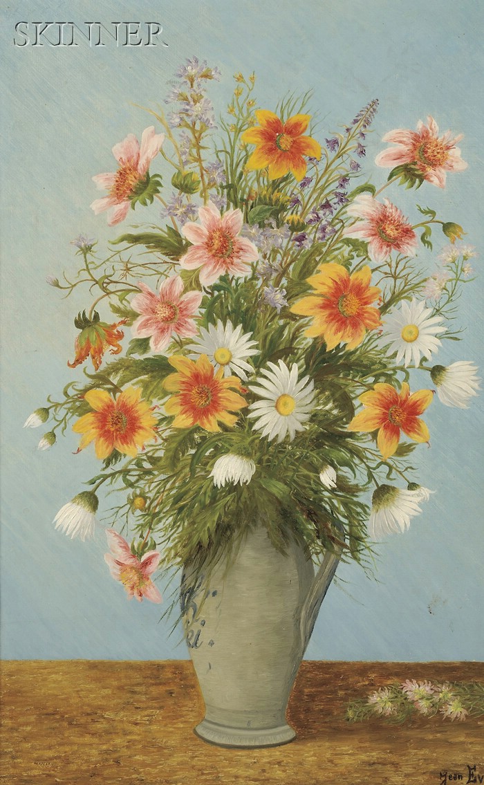 Appraisal: Jean Eve French - Fleurs de Jardin - Vase Gris