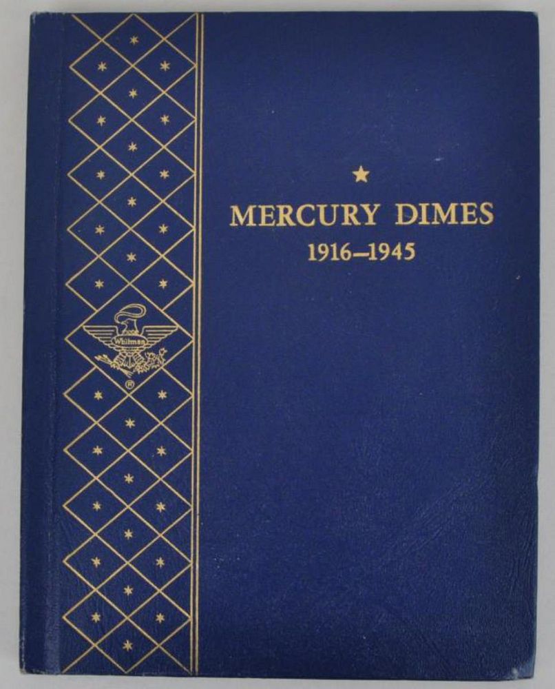 Appraisal: Nearly Complete Book US Mercury Dimes - lacking - D