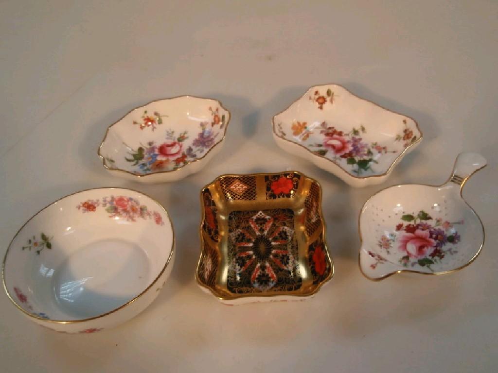 Appraisal: A Royal Crown Derby Old Imari pin tray pattern modern