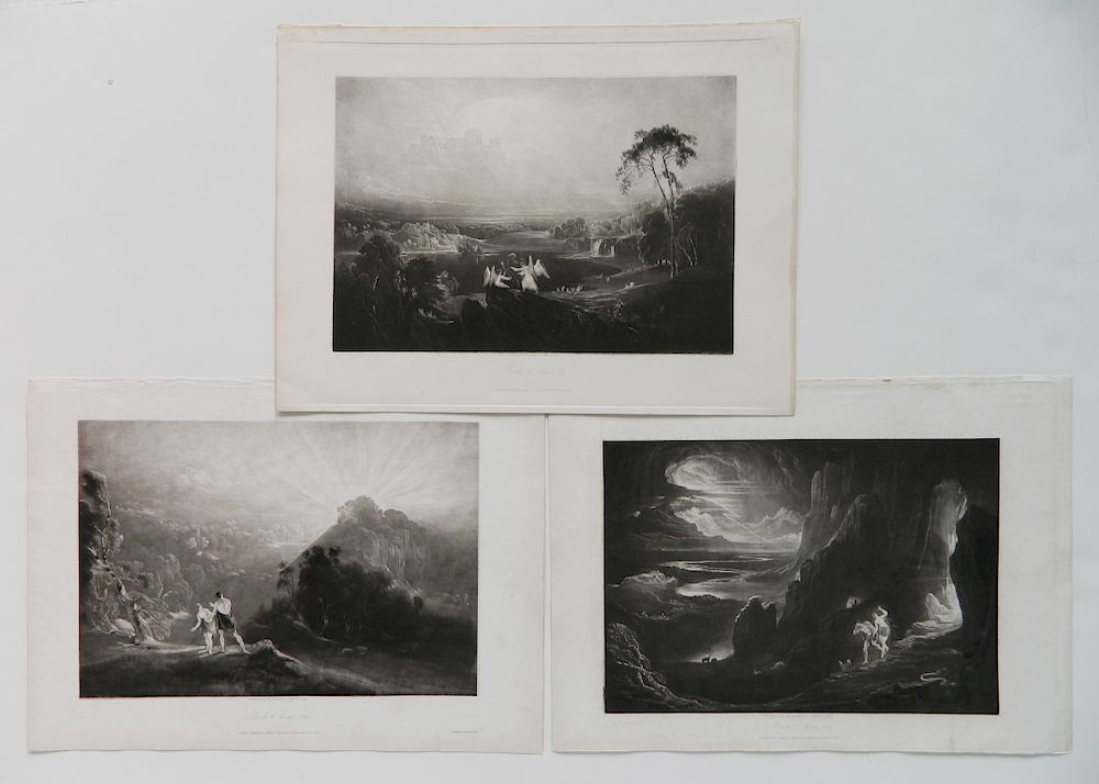 Appraisal: John Martin- mezzotints John Martin British - - ''XI -