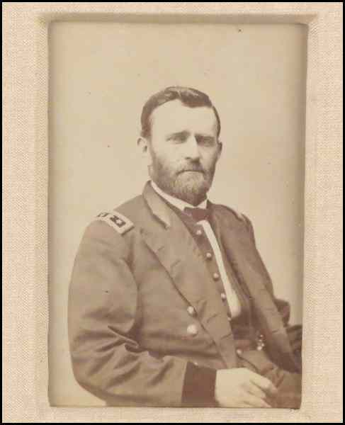 Appraisal: CARTE DE VISITE OF THE COMMANDER OF ALL THE UNION