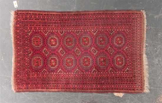 Appraisal: Antique Yamout Bohkara rug Turkestan circa x Estimate - Good