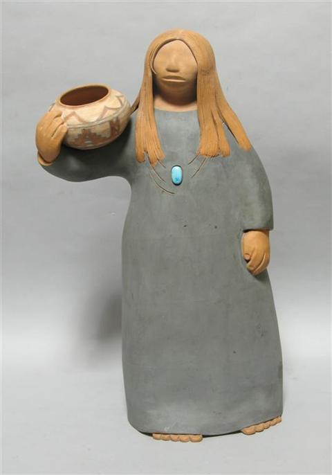 Appraisal: BILLY KRATZER NATIVE AMERICAN ACOMA DAUGHTER OF A PUEBLO Pottery