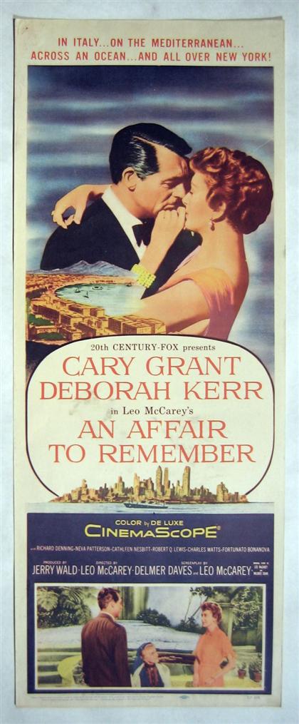 Appraisal: pieces Movie Posters An Affair to Remember th-Century Fox Color