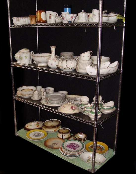 Appraisal: SHELVES FULL OF WARWICK CHINA shelves full to include partial