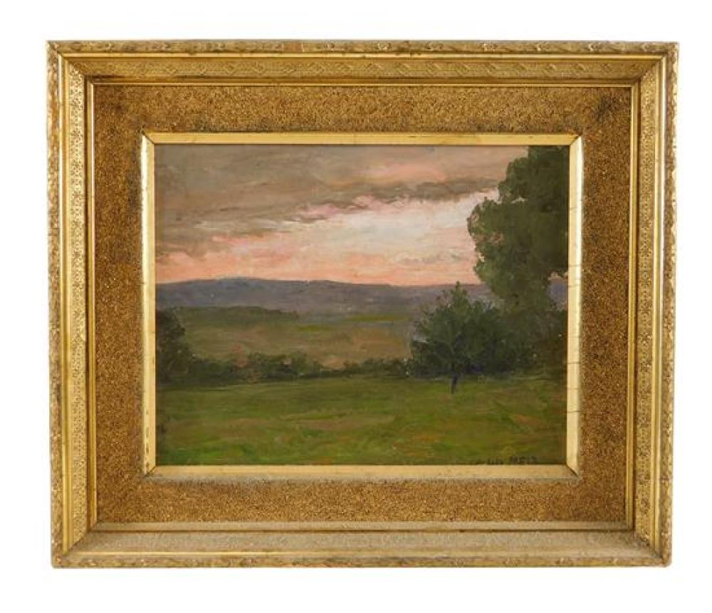 Appraisal: Charles Foster American - oil on canvas summer landscape likely