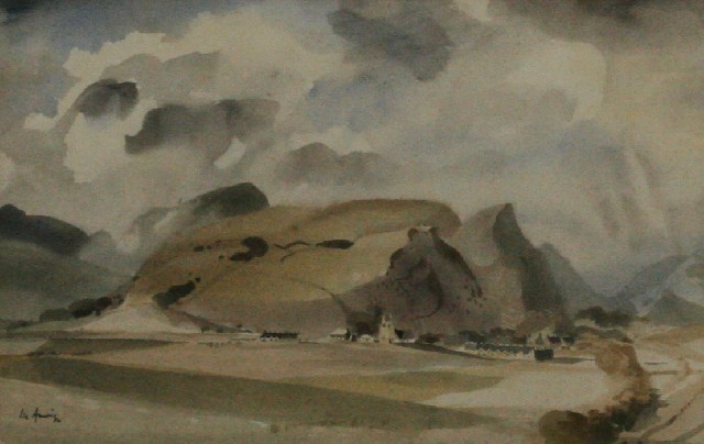 Appraisal: Len Armois untitled landscape watercolour signed and dated ' LLC