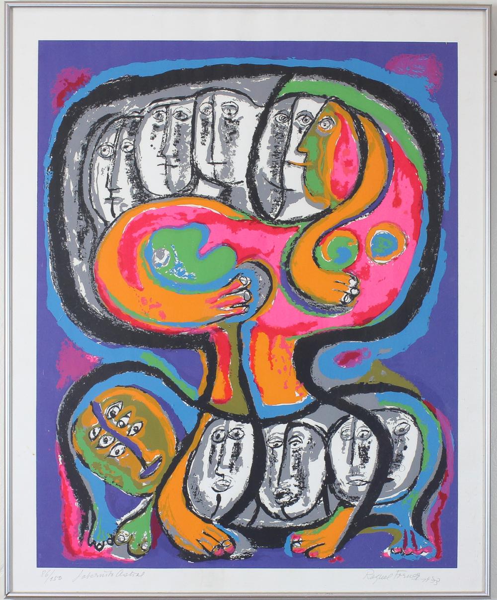 Appraisal: RAQUEL FORNER Argentina - serigraph Laberinto Astral Astral Labyrinth from