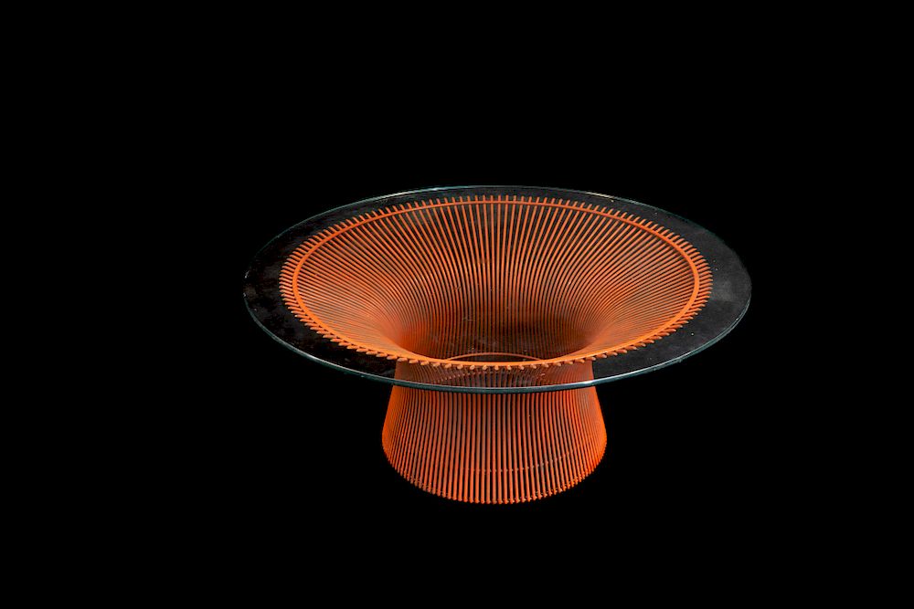 Appraisal: Painted Warren Platner Knoll Metal Coffee Table Painted Warren Platner