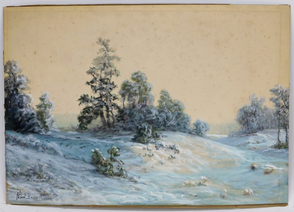 Appraisal: ROBERT BURNS WILSON WINTER LANDSCAPE PAINTING United States - Impressionist