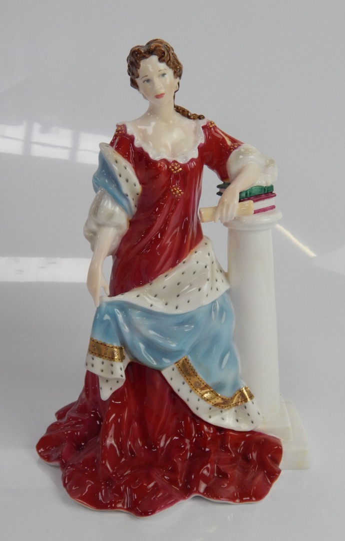 Appraisal: A Royal Worcester figure of Queen Anne cm high