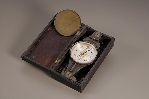 Appraisal: BLYDENBERG GILES SURVEYOR'S COMPASS th century Blydenburgh Giles Philadelphia brass