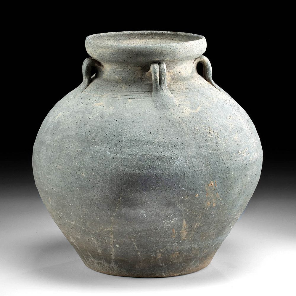 Appraisal: Large Korean Silla Grayware Jar ex-Museum East Asia Korea Silla