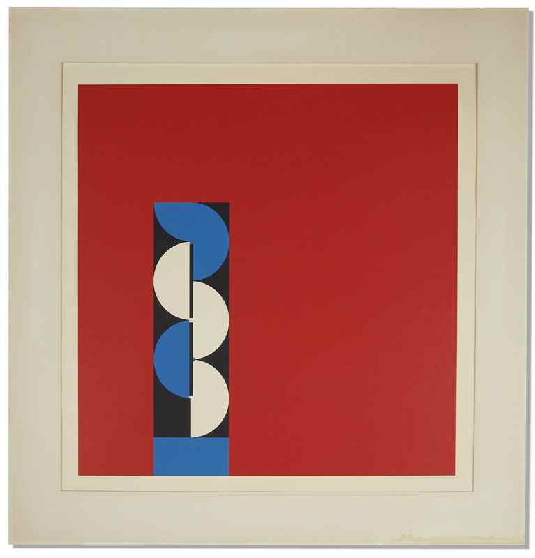 Appraisal: BUCHHOLZ Erich German - ''Red Comp'' Serigraph '' x ''