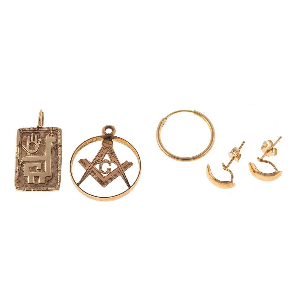 Appraisal: An Eclectic Collection of Mostly Gold Jewelry K yellow gold