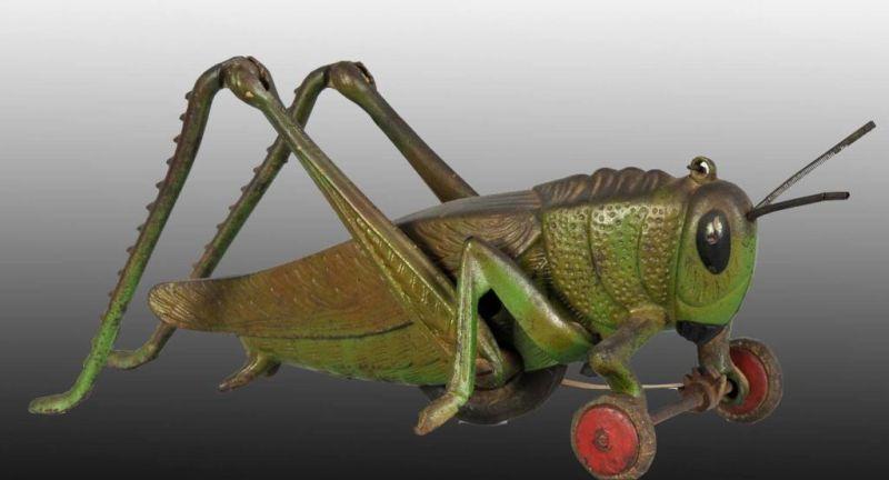 Appraisal: Cast Iron Hubley Grasshopper Toy Description Working Rubber tires are