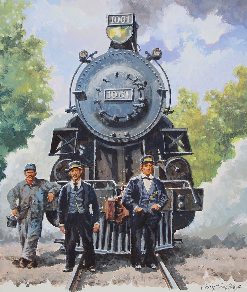 Appraisal: John Swatsley B CPR D- Locomotive Oil John Swatsley American