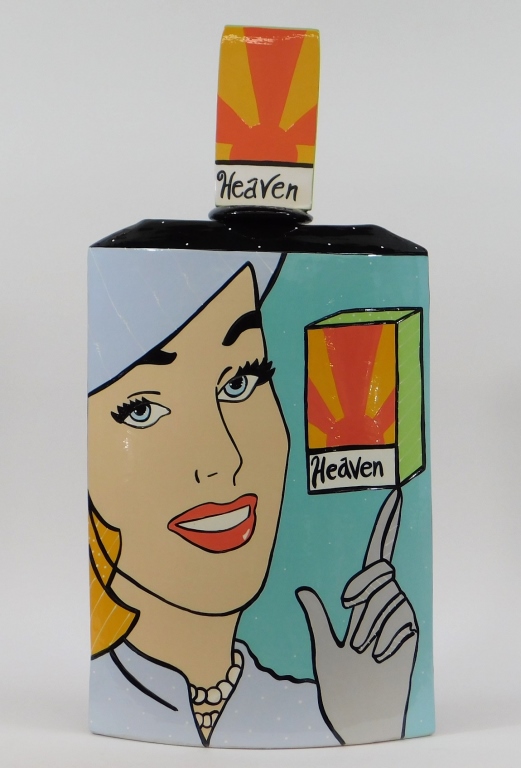 Appraisal: LG JOANNE DELOMBA POP ART CERAMIC PERFUME BOTTLE Rhode Island