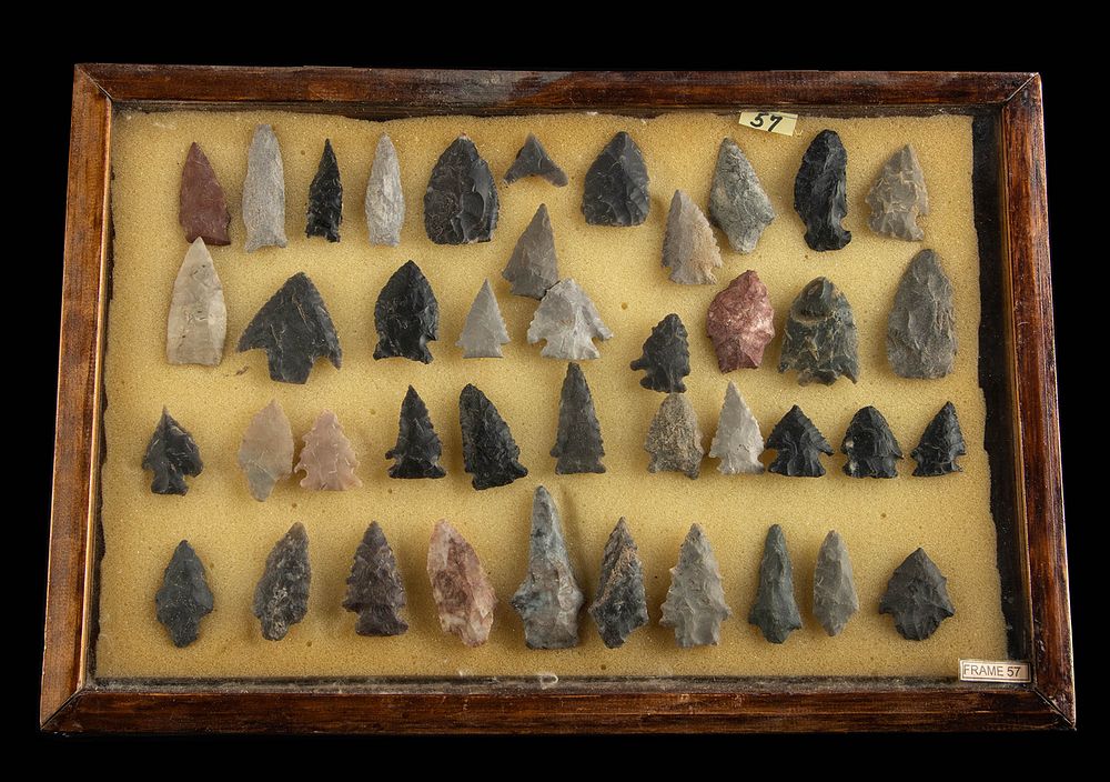 Appraisal: Native American Virginian Stone Projectile Points Native American southwest Virginia