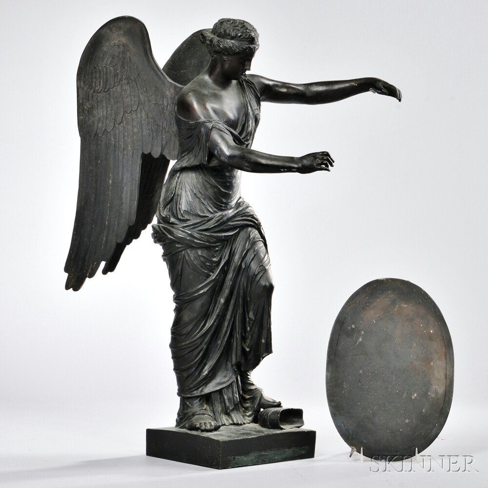 Appraisal: After Arnoldo Zocchi Italian - Bronze Model of a Winged