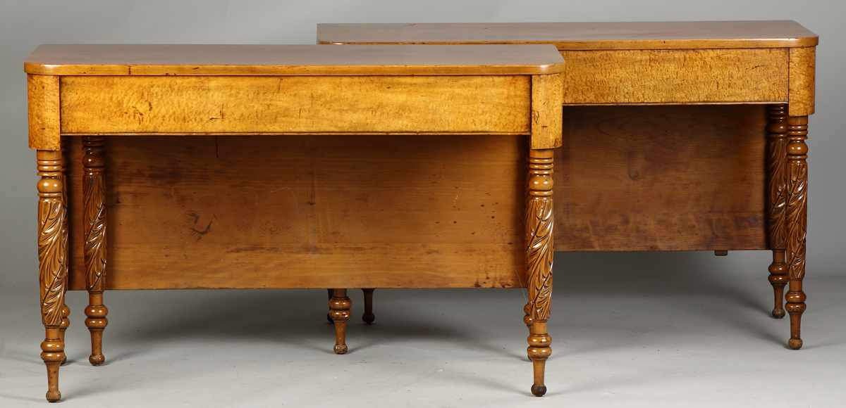 Appraisal: Tiger Maple Dining Table C Condition Refinished Dimensions Ht ''