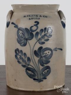 Appraisal: New York stoneware crock th c impressed N Clark Co