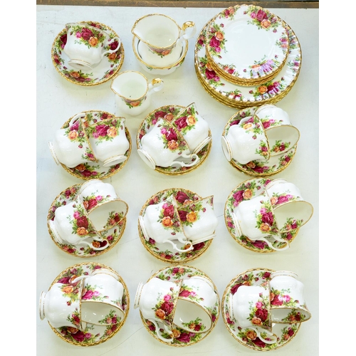 Appraisal: A Royal Albert Old Country Roses pattern tea service printed