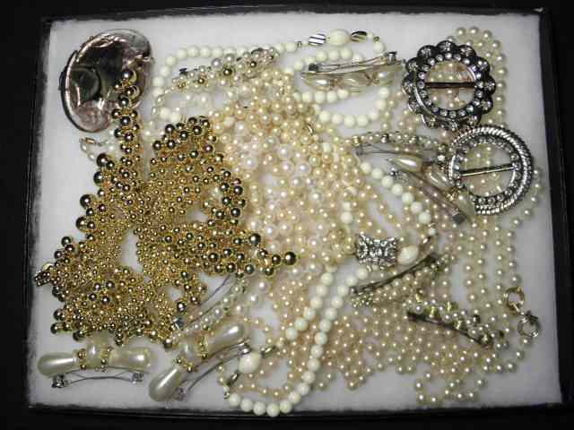 Appraisal: Tray lot of assorted ladies costume jewelry Includes makers such