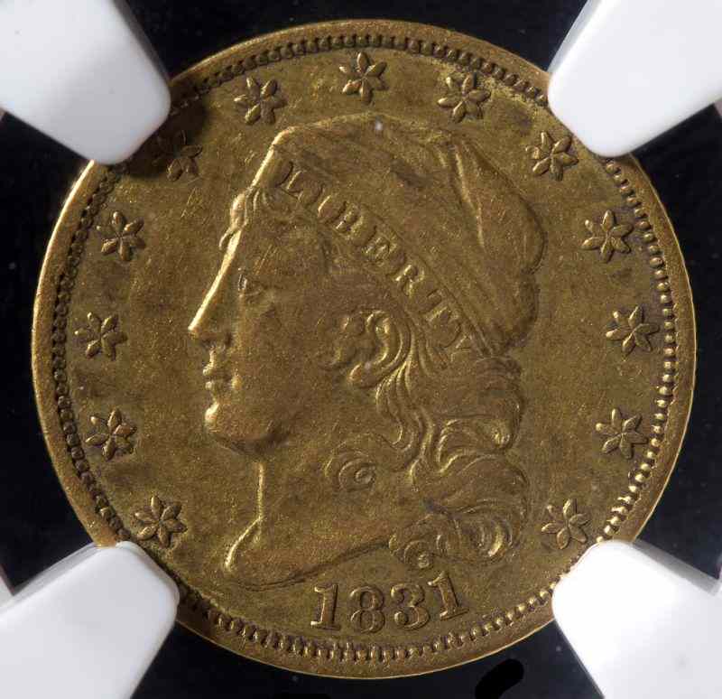 Appraisal: Rare Capped Head Gold CoinNGC VF Details Improperly Cleaned An