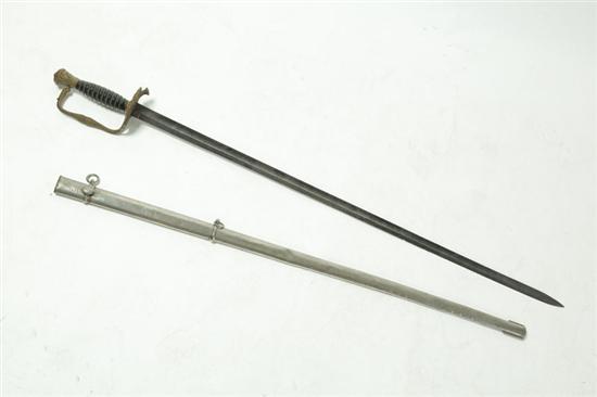 Appraisal: MODEL STAFF AND FIELD OFFICER'S SWORD Marked with a crowned