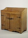 Appraisal: DRY SINK - American pine two door dry sink circa