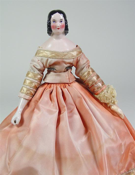 Appraisal: Early German China Lady Doll Circa 's Pink tinted German