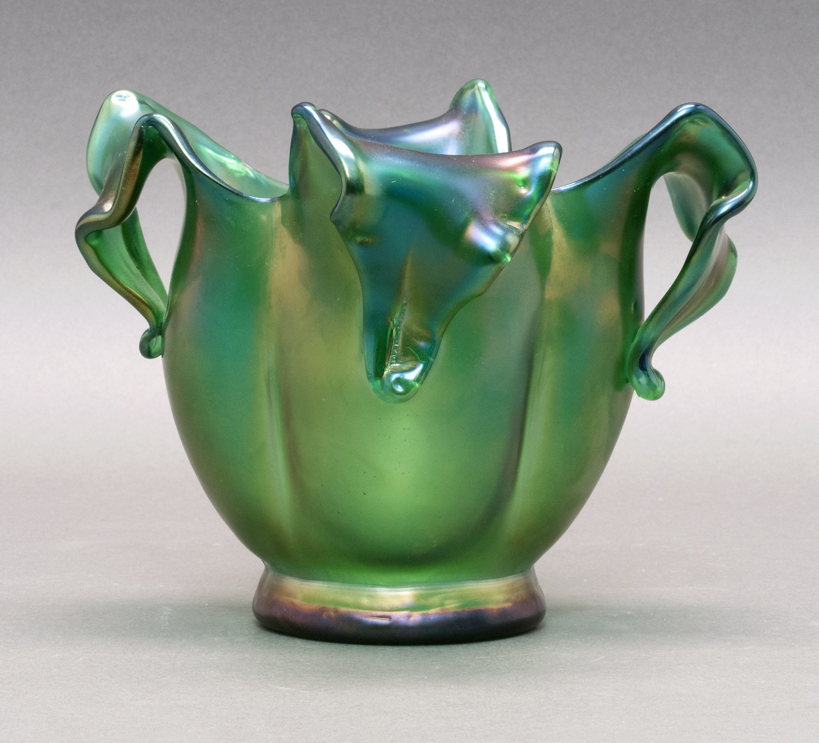 Appraisal: AUSTRIAN ART GLASS VASE Late th Early th CenturyIn the