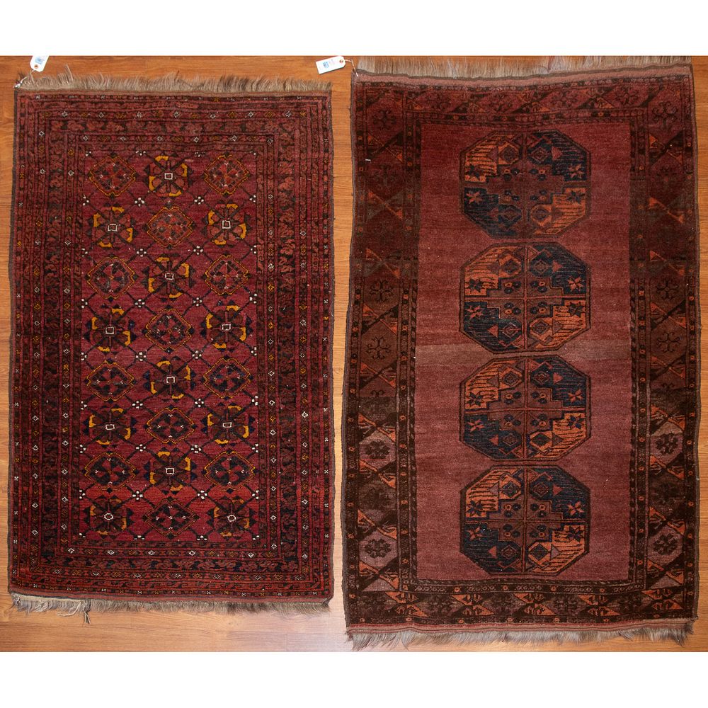 Appraisal: Pair of Balouch and Bokhara Rugs Persia x Third quarter-