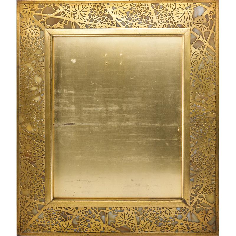 Appraisal: TIFFANY STUDIOS Large picture frame Grape pattern Condition Report Some