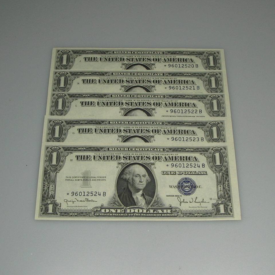 Appraisal: U S D Asterisk Bank Notes